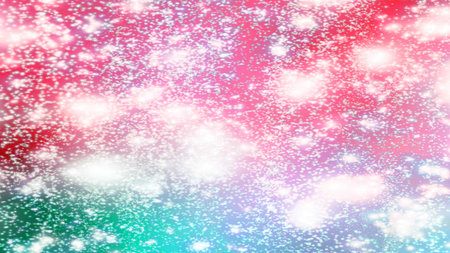 background with snowflakes Snow and stars Sparkling Glittering Glow Shiny Bokeh Lights Magic Shine...