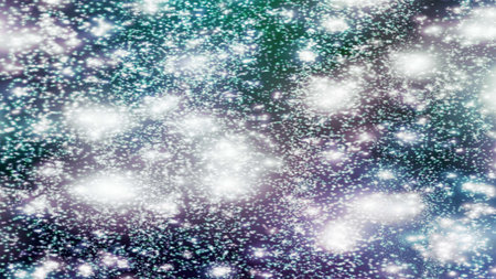 background with snowflakes Snow and stars Sparkling Glittering Glow Shiny Bokeh Lights Magic Shine...