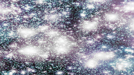 background with snowflakes Snow and stars Sparkling Glittering Glow Shiny Bokeh Lights Magic Shine...