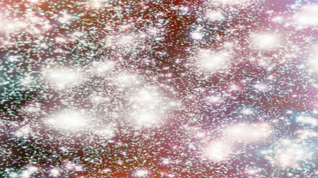 background with snowflakes and stars Sparkling Glittering Glow Shiny Bokeh Lights Magic Shine...
