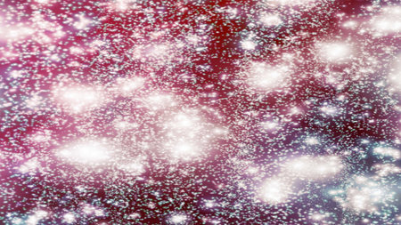 background with snowflakes Snow and stars Sparkling Glittering Glow Shiny Bokeh Lights Magic Shine...