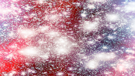 background with snowflakes Snow and stars Sparkling Glittering Glow Shiny Bokeh Lights Magic Shine...