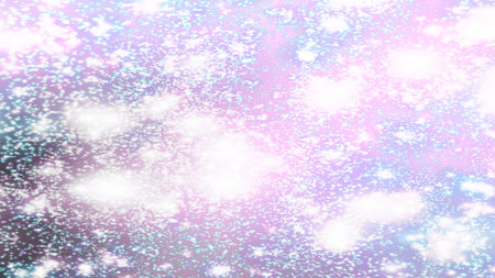 Christmas background with snowflakes Snow and stars Sparkling Glittering Glow Shiny Bokeh Lights...