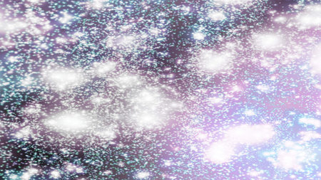 background with snowflakes Snow and stars Sparkling Glittering Glow Shiny Bokeh Lights Magic Shine...