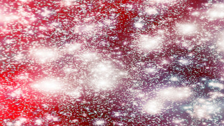 Christmas background with snowflakes Snow and stars Sparkling Glittering Glow Shiny Bokeh Lights Magic Shine Gradient Celebration Sparkleの写真素材