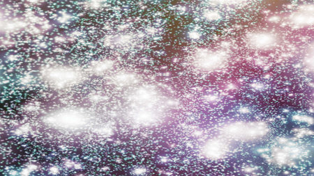 background with snowflakes Snow and stars Sparkling Glittering Glow Shiny Bokeh Lights Magic Shine...