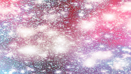 background with snowflakes Snow and stars Sparkling Glittering Glow Shiny Bokeh Lights Magic Shine...