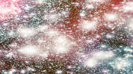 background with snowflakes Snow and stars Sparkling Glittering Glow Shiny Bokeh Lights Magic Shine...