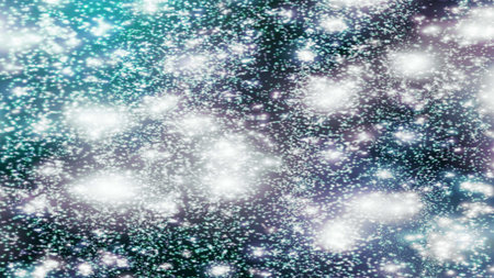 background with snowflakes Snow and stars Sparkling Glittering Glow Shiny Bokeh Lights Magic Shine...