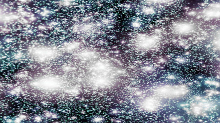 background with snowflakes Snow and stars Sparkling Glittering Glow Shiny Bokeh Lights Magic Shine...