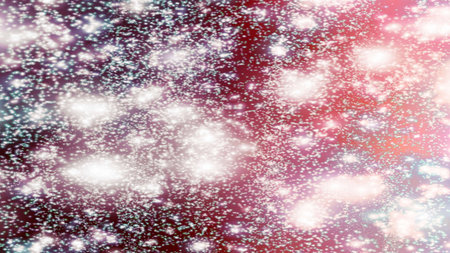 background with snowflakes Snow and stars Sparkling Glittering Glow Shiny Bokeh Lights Magic Shine...