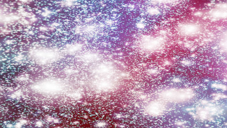 background with snowflakes Snow and stars Sparkling Glittering Glow Shiny Bokeh Lights Magic Shine...