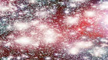 background with snowflakes Snow and stars Sparkling Glittering Glow Shiny Bokeh Lights Magic Shine...