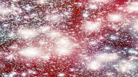 background with snowflakes Snow and stars Sparkling Glittering Glow Shiny Bokeh Lights Magic Shine...