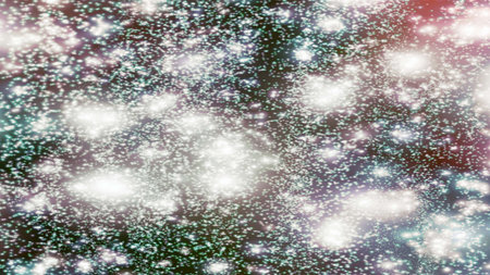 background with snowflakes Snow and stars Sparkling Glittering Glow Shiny Bokeh Lights Magic Shine...