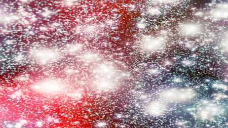 background with snowflakes Snow and stars Sparkling Glittering Glow Shiny Bokeh Lights Magic Shine...
