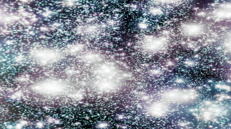 background with snowflakes Snow and stars Sparkling Glittering Glow Shiny Bokeh Lights Magic Shine...
