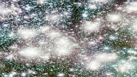 background with snowflakes Snow and stars Sparkling Glittering Glow Shiny Bokeh Lights Magic Shine...