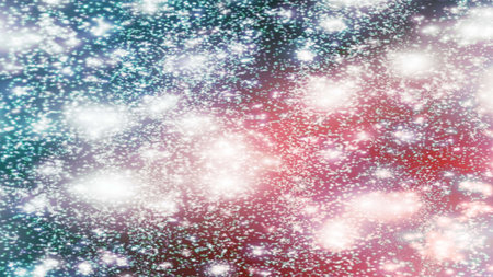 background with snowflakes Snow and stars Sparkling Glittering Glow Shiny Bokeh Lights Magic Shine...