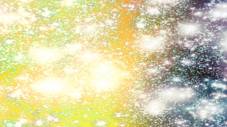 Christmas background with snowflakes Snow and stars Sparkling Glittering Glow Shiny Bokeh Lights...