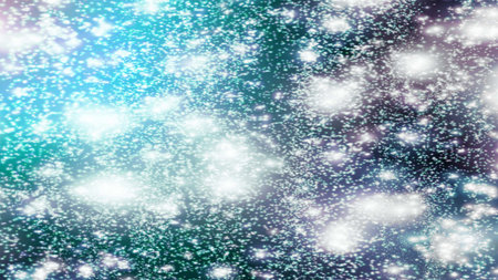 background with snowflakes Snow and stars Sparkling Glittering Glow Shiny Bokeh Lights Magic Shine...