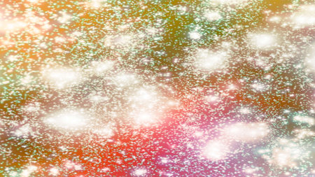 Background with snowflakes Snow and stars Sparkling Glittering Glow Shiny Bokeh Lights Magic Shine Gradient Celebration Sparkleの写真素材