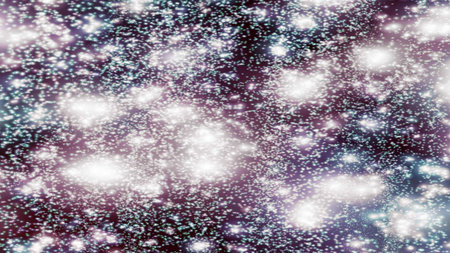 background with snowflakes Snow and stars Sparkling Glittering Glow Shiny Bokeh Lights Magic Shine...