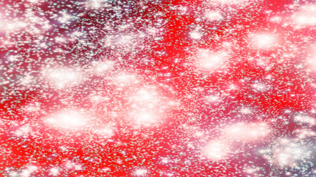 Christmas background with snowflakes Snow and stars Sparkling Glittering Glow Shiny Bokeh Lights...