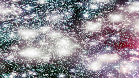 background with snowflakes Snow and stars Sparkling Glittering Glow Shiny Bokeh Lights Magic Shine...