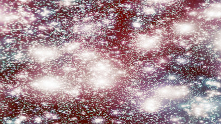 background with snowflakes Snow and stars Sparkling Glittering Glow Shiny Bokeh Lights Magic Shine...