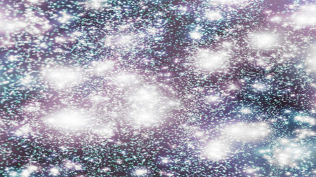 background with snowflakes Snow and stars Sparkling Glittering Glow Shiny Bokeh Lights Magic Shine...