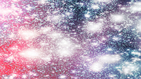 background with snowflakes Snow and stars Sparkling Glittering Glow Shiny Bokeh Lights Magic Shine...