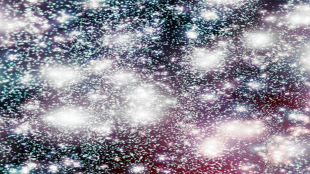 background with snowflakes Snow and stars Sparkling Glittering Glow Shiny Bokeh Lights Magic Shine...