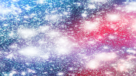 background with snowflakes Snow and stars Sparkling Glittering Glow Shiny Bokeh Lights Magic Shine...