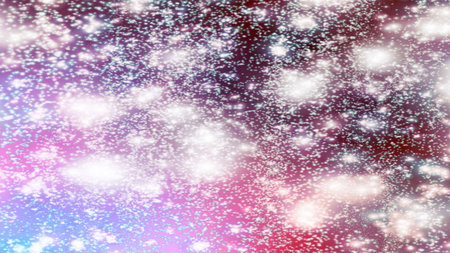 background with snowflakes Snow and stars Sparkling Glittering Glow Shiny Bokeh Lights Magic Shine...