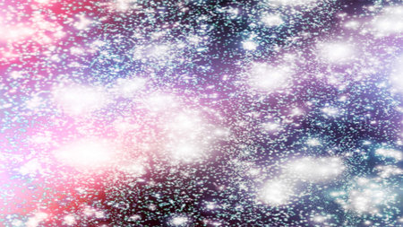 background with snowflakes Snow and stars Sparkling Glittering Glow Shiny Bokeh Lights Magic Shine...