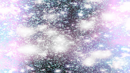 background with snowflakes Snow and stars Sparkling Glittering Glow Shiny Bokeh Lights Magic Shine...