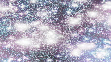 background with snowflakes Snow and stars Sparkling Glittering Glow Shiny Bokeh Lights Magic Shine...
