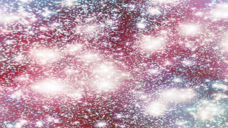 background with snowflakes Snow and stars Sparkling Glittering Glow Shiny Bokeh Lights Magic Shine...
