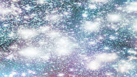 background with snowflakes Snow and stars Sparkling Glittering Glow Shiny Bokeh Lights Magic Shine...