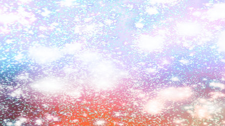 background with snowflakes Snow and stars Sparkling Glittering Glow Shiny Bokeh Lights Magic Shine...