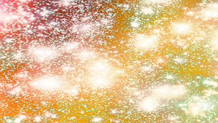 background with snowflakes Snow and stars Sparkling Glittering Glow Shiny Bokeh Lights Magic Shine...