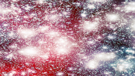 background with snowflakes Snow and stars Sparkling Glittering Glow Shiny Bokeh Lights Magic Shine...