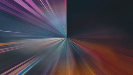 Radial abstract background with speed motion lines rays Background with stripes