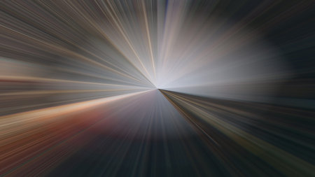 Radial abstract background with speed motion lines rays Background with stripesの写真素材