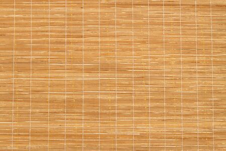 Texture of Wooden mat in the temple hall, Thailandの写真素材
