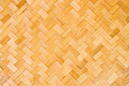 Traditional hut wall made from sliced bamboo, Thailandの写真素材