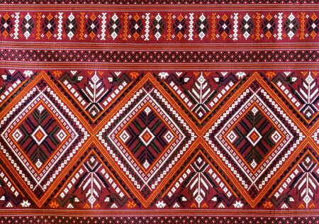 The Elegant Thai art on hand-woven fabricsの写真素材