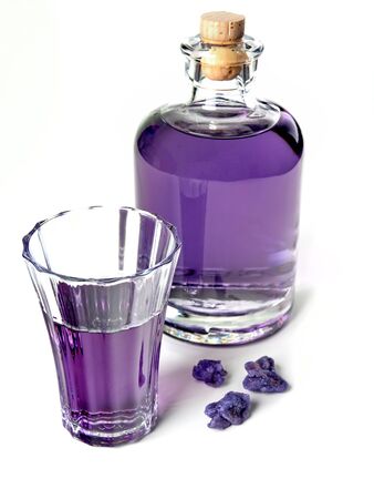 CrÃ¨me de Violette , also known as liqueur de Violetteの写真素材