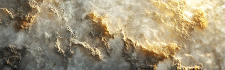 A close-up abstract view of a rocky surface with a golden glow.